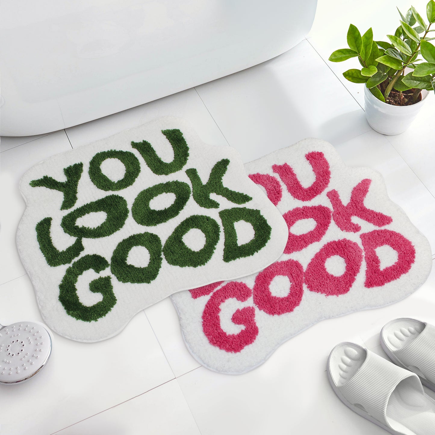 You look good bath mat