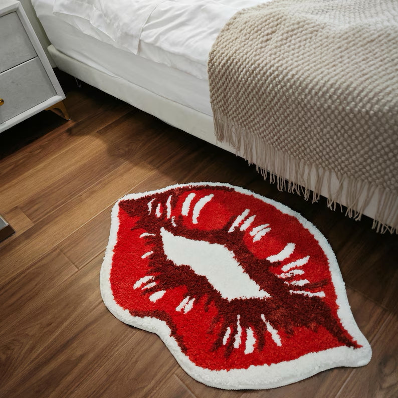 Lip Shape Bathroom Mat