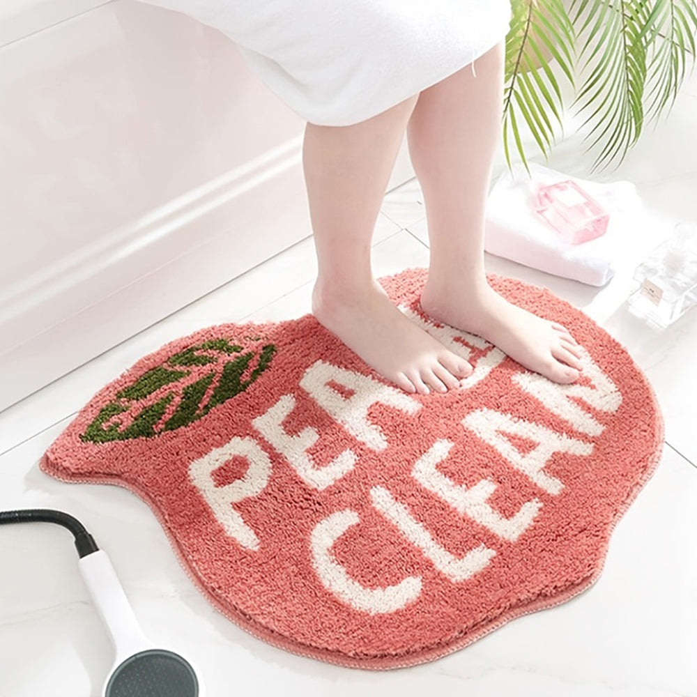 Funny Fruit Anti slip Peachy Clean Bath Mat Rug