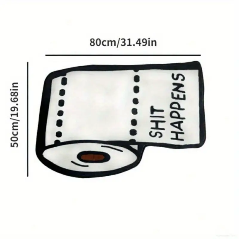 Toilet Papper Shape Bath Mat