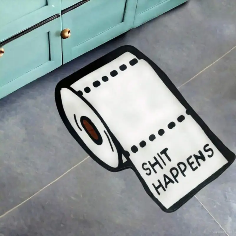 Toilet Papper Shape Bath Mat