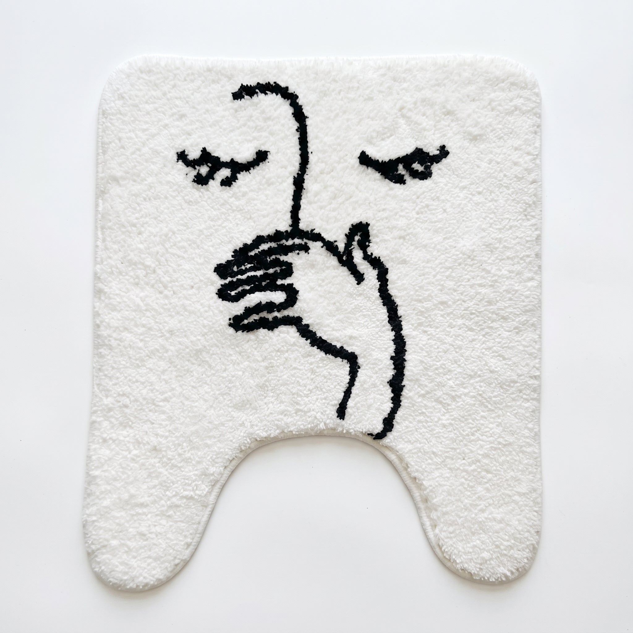 Fnny U Shape Bath Mat
