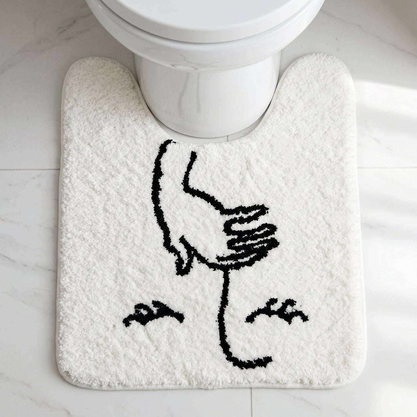 Fnny U Shape Bath Mat