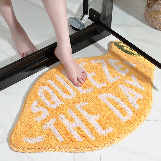 Fruit Lemon Cute Water Absorbent Bath Mat