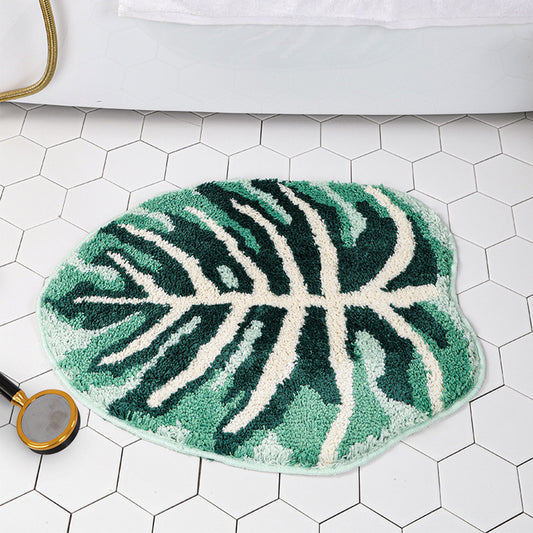 Leaf Shape Anti-slip Bath Mat Rug