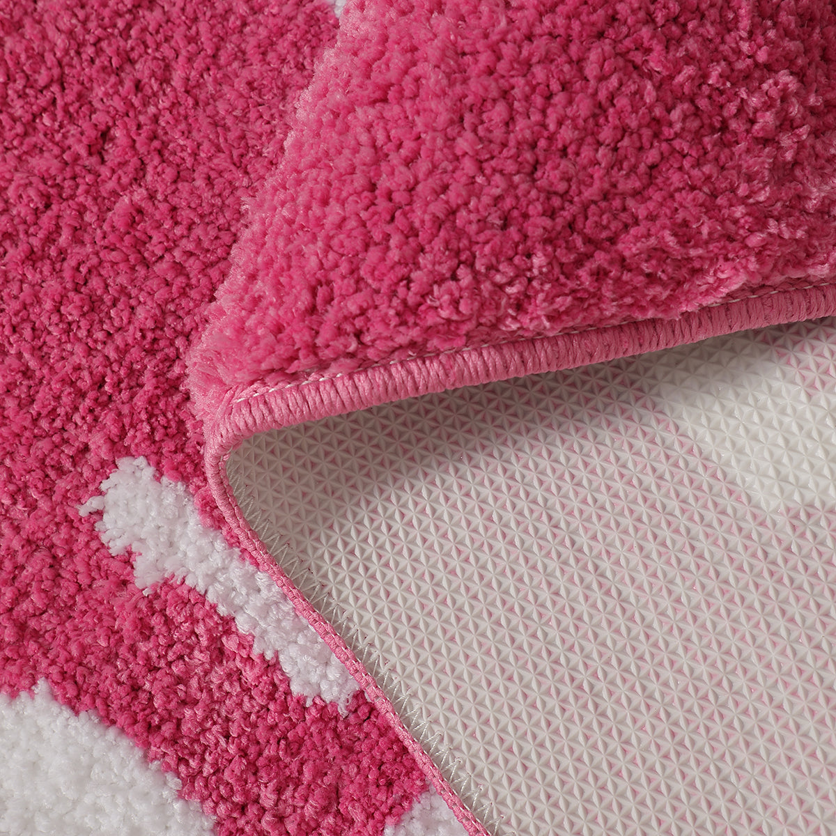 pink no weenies allowed bathroom mat