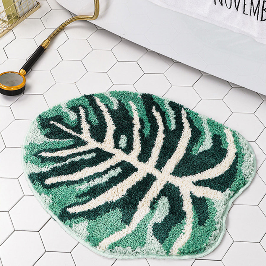 Leaf Shape Anti-slip Bath Mat Rug