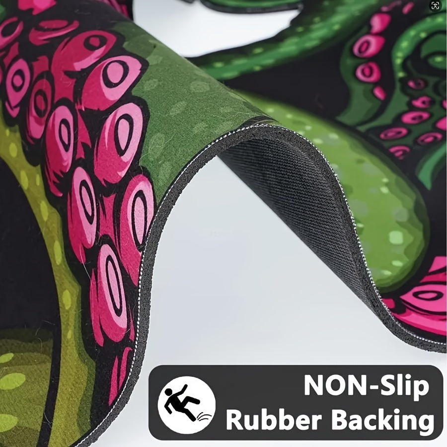 Pink Octopus Bath Mat