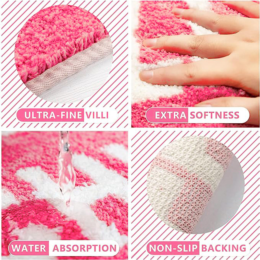 Pink Chill Pill Bathroom Mat