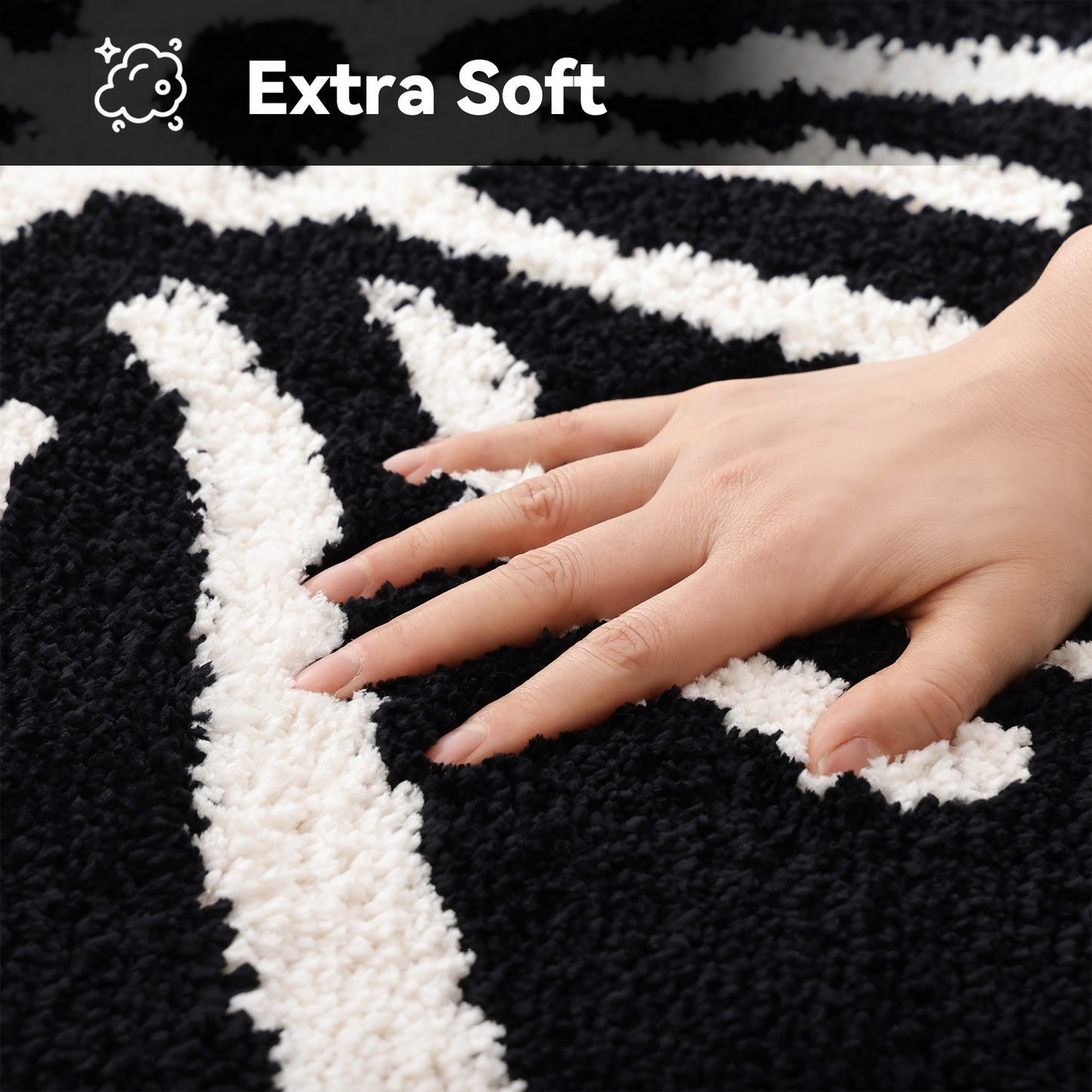Black Bowknot Bath Mat