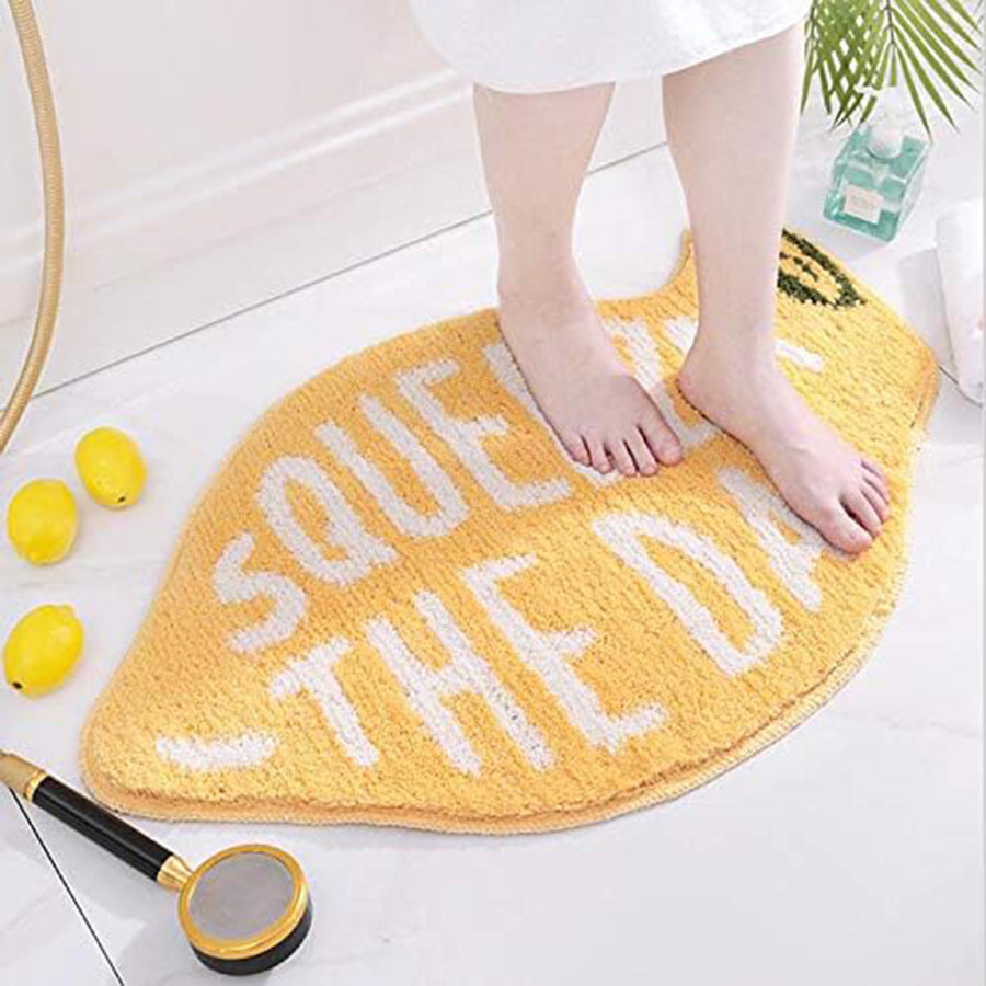 Fruit Lemon Cute Water Absorbent Bath Mat