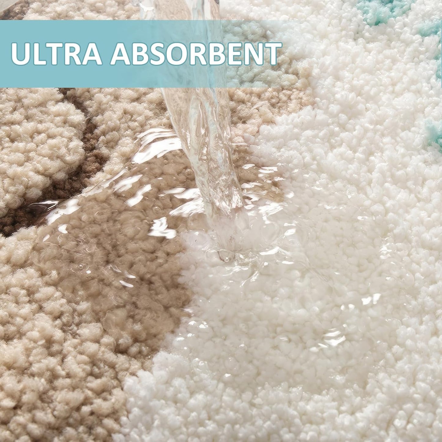 Ocean Beach Shower Bath Rug