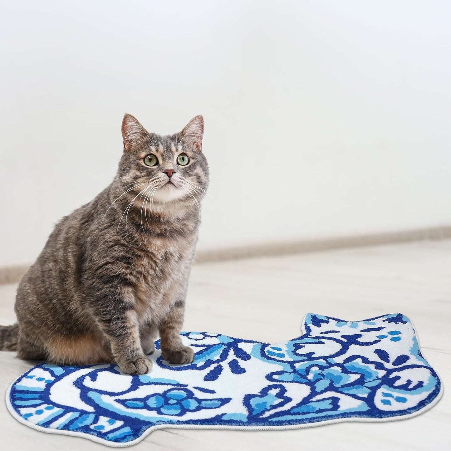 Delft Cat Bathroom Mat