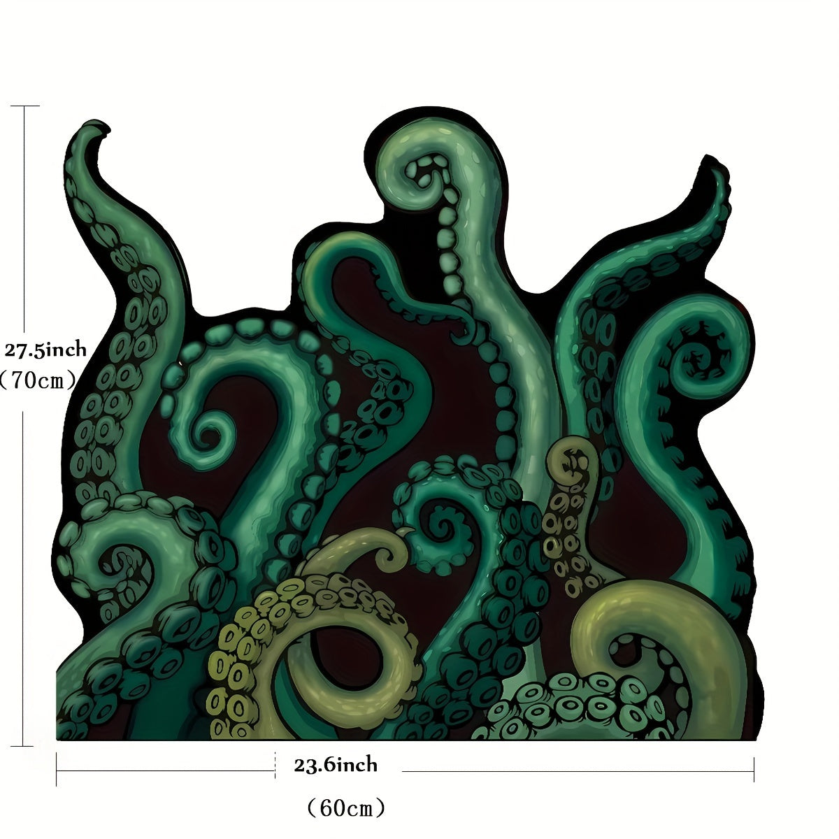 Green Octopus Bath Mat