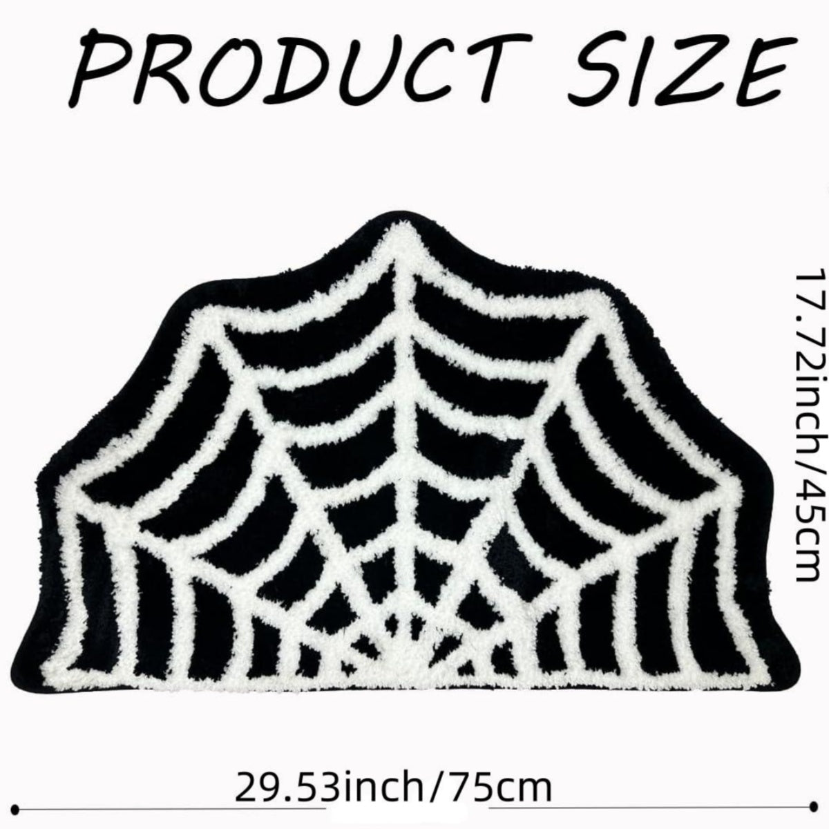 Halloween Spider Web Bath Mat