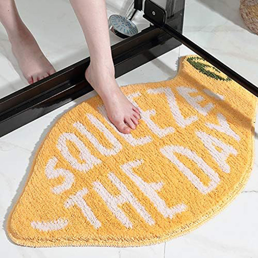 Fruit Lemon Cute Water Absorbent Bath Mat