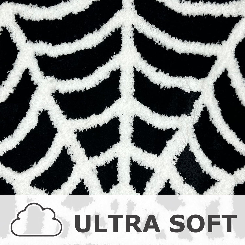 Halloween Spider Web Bath Mat