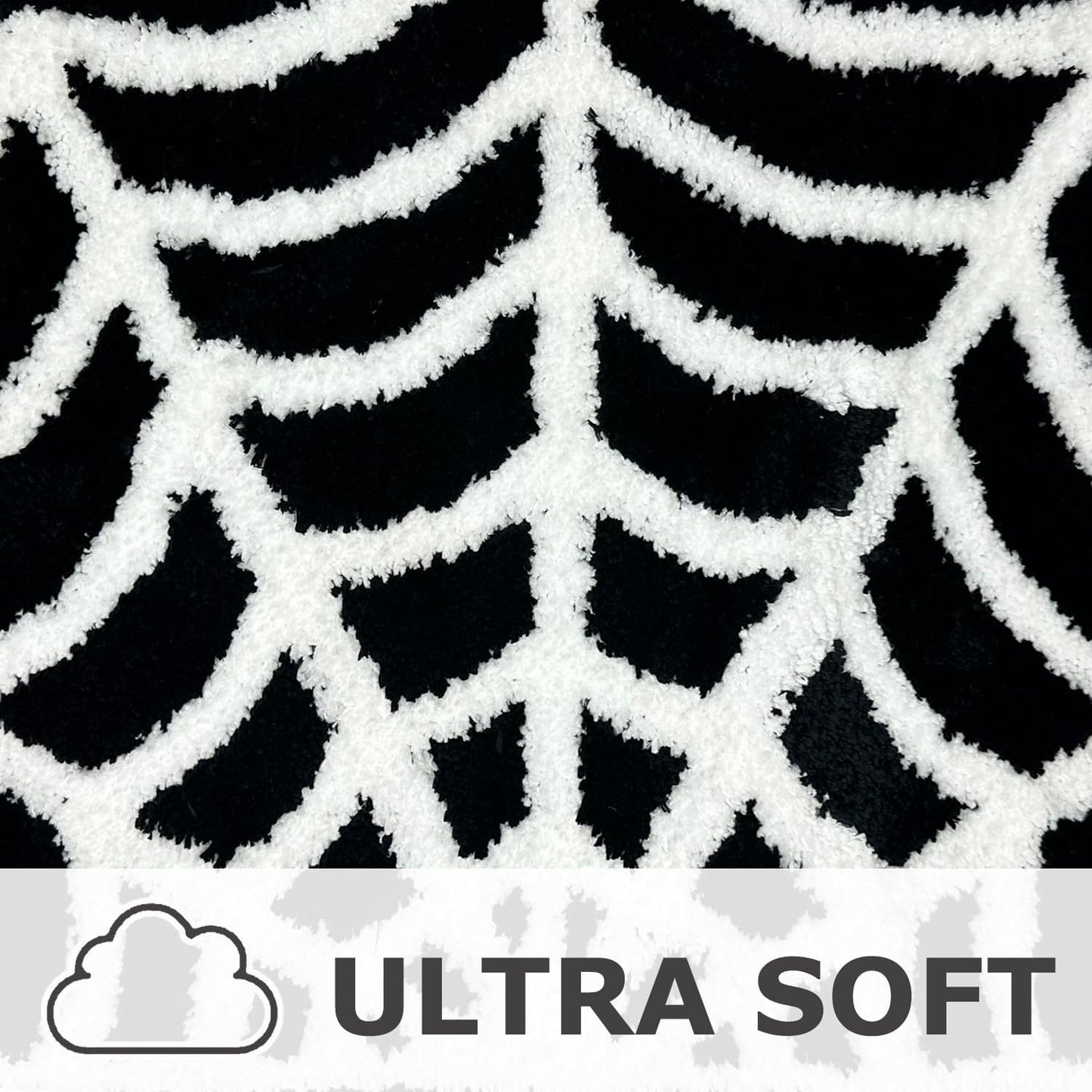 Halloween Spider Web Bath Mat