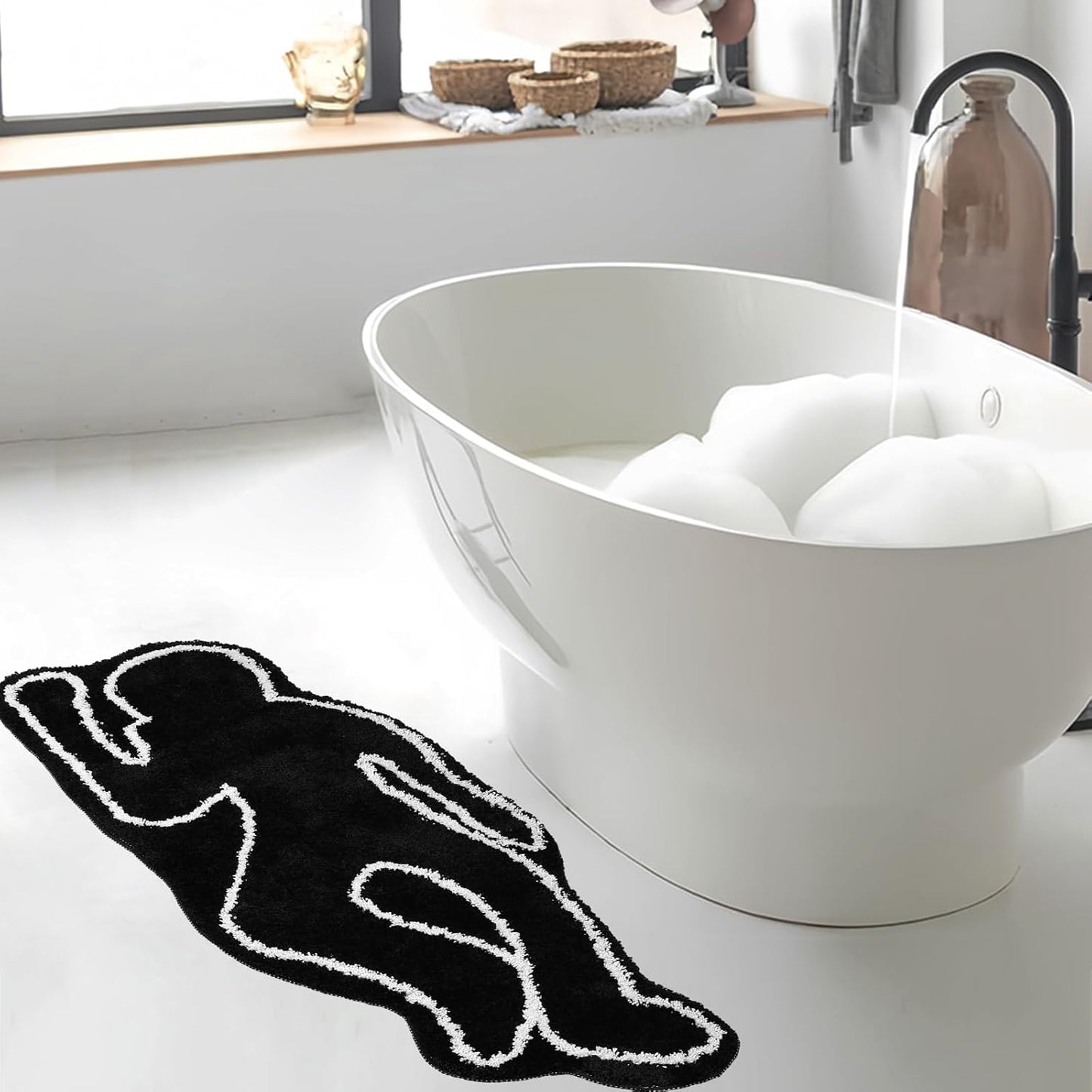Humanoid Shape Bath Mat