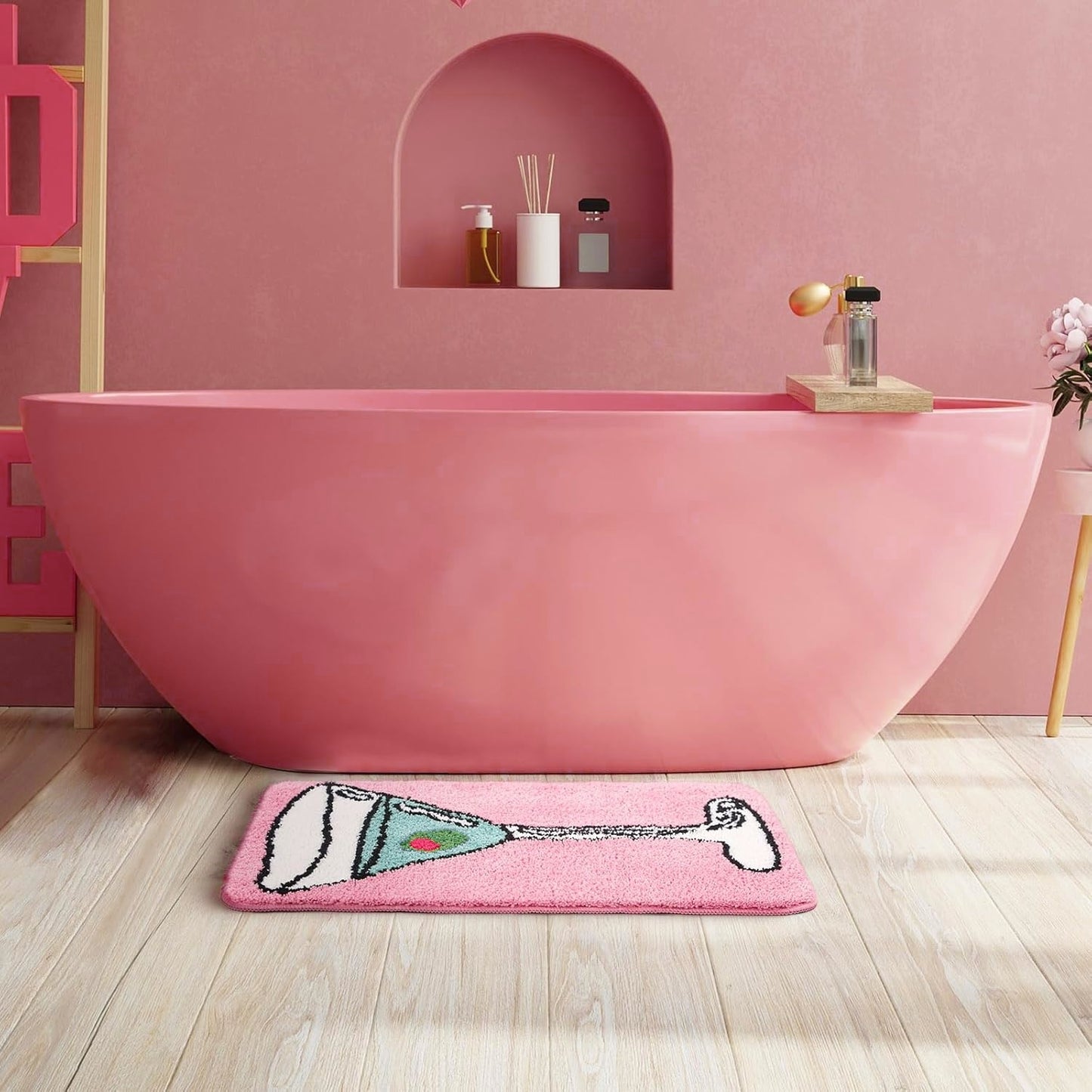 Pink Martini Gift Dirty Bathroom Shower Rugs