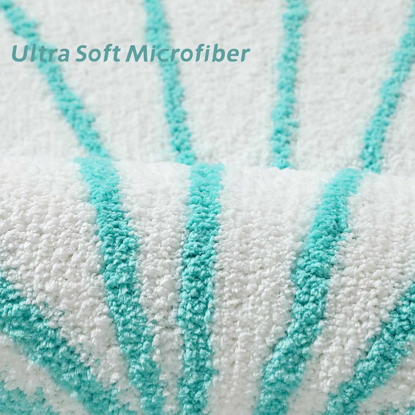 Blue Seashell Ocean Theme Bathroom Rug