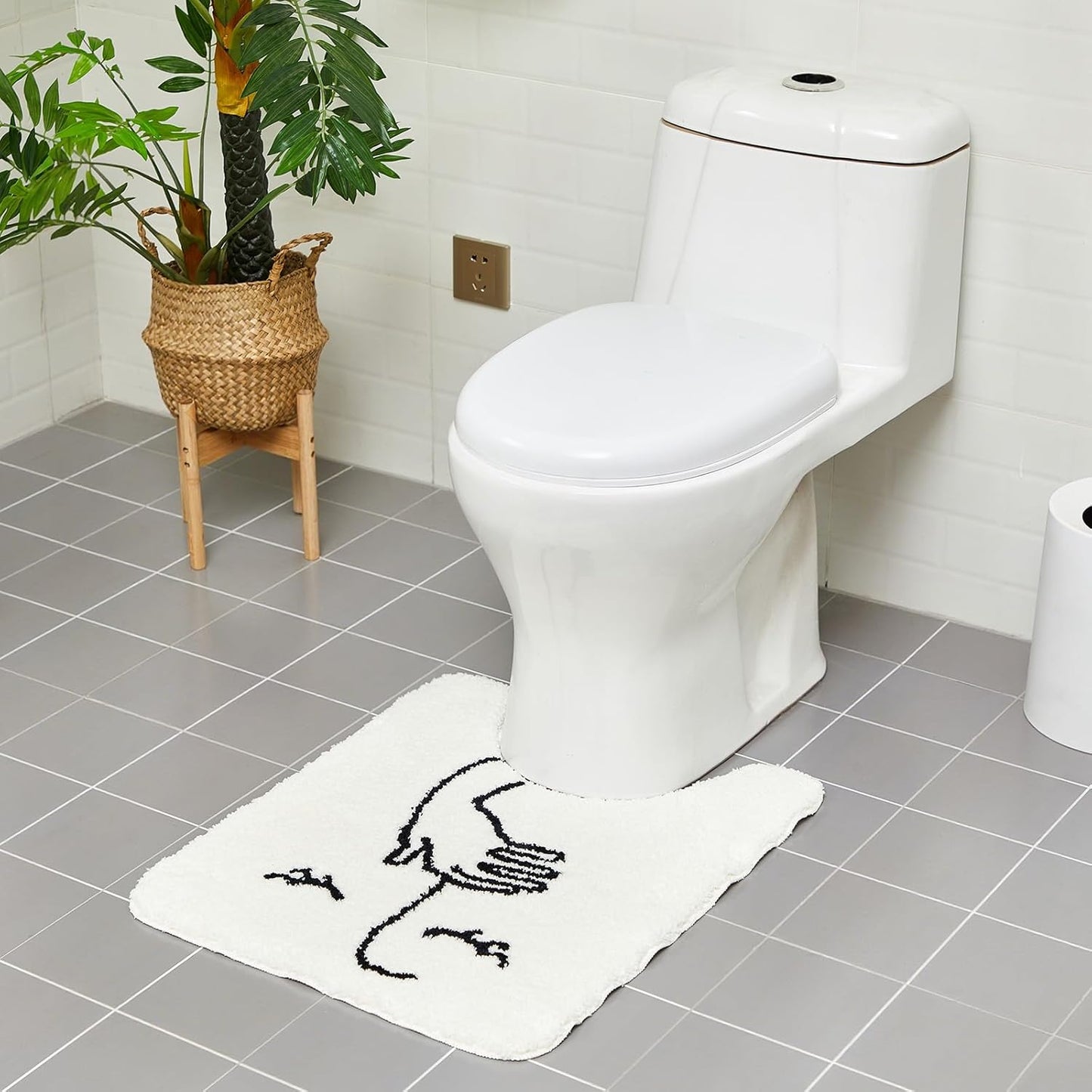 Fnny U Shape Bath Mat