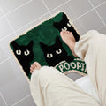 Black Cat U Shape Bath Mat