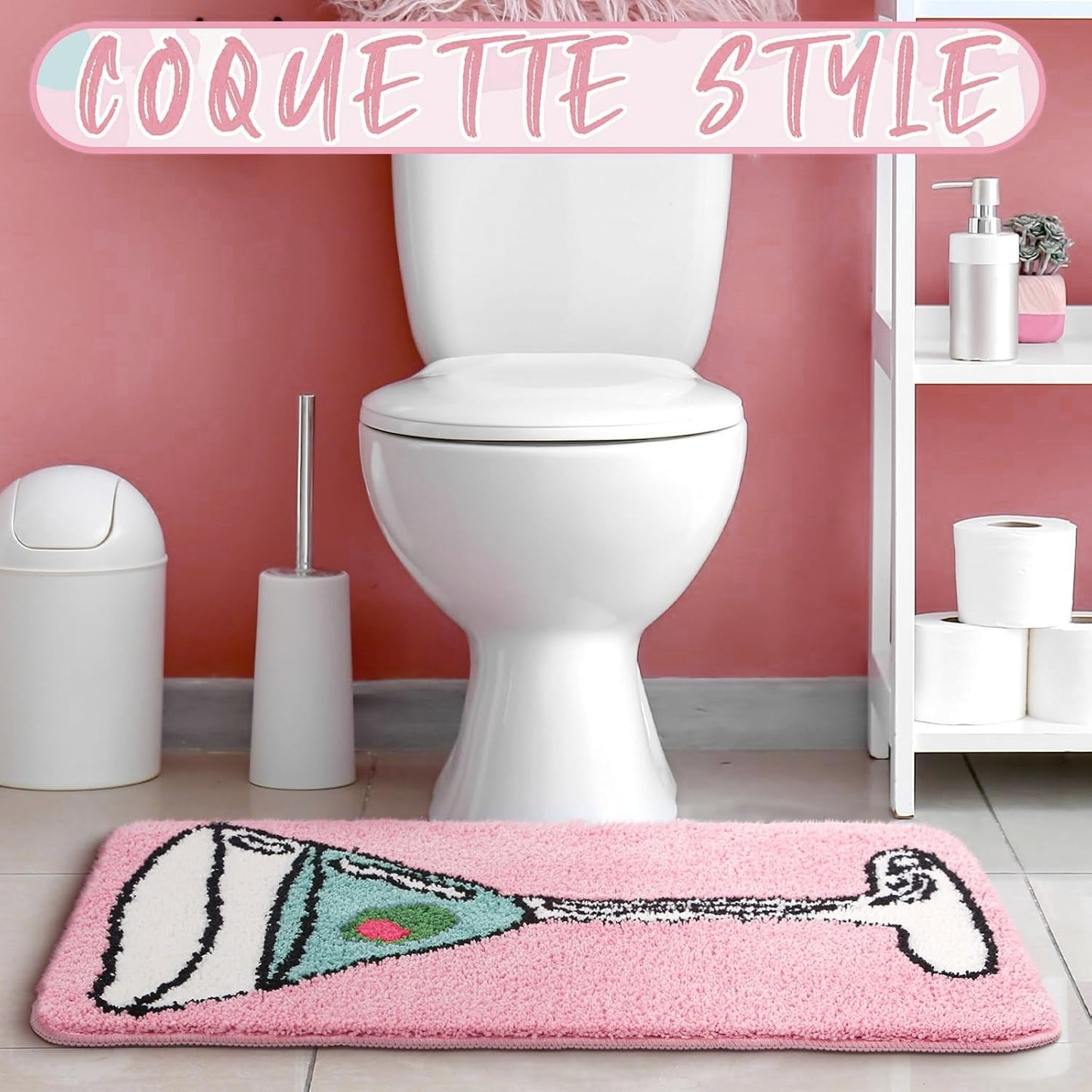 Pink Martini Gift Dirty Bathroom Shower Rugs