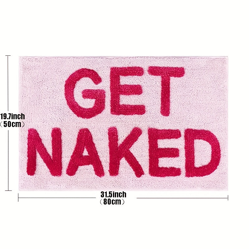 Pink Get Naked Bath Mat