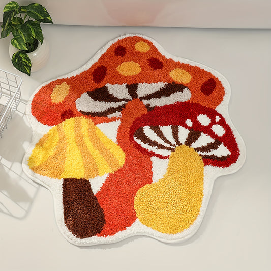 Cut Mushroom Bath Mat