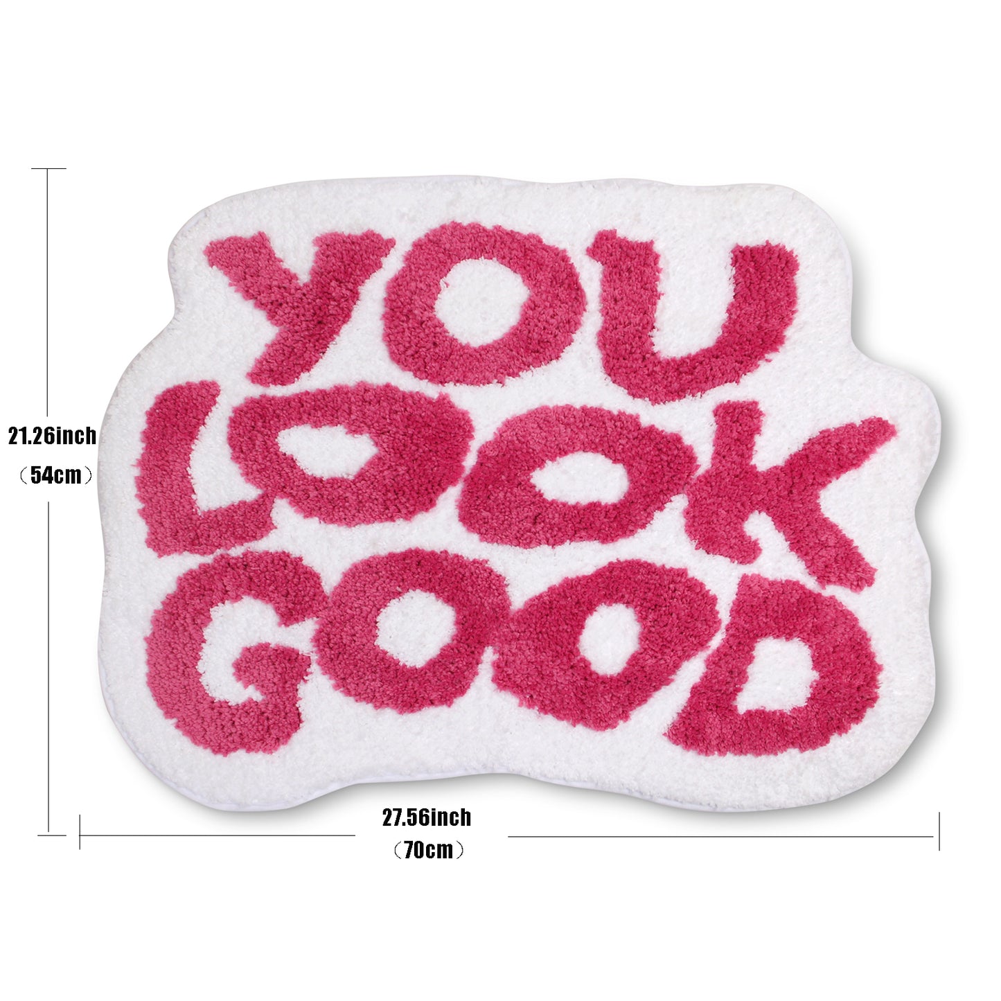 You look good bath mat