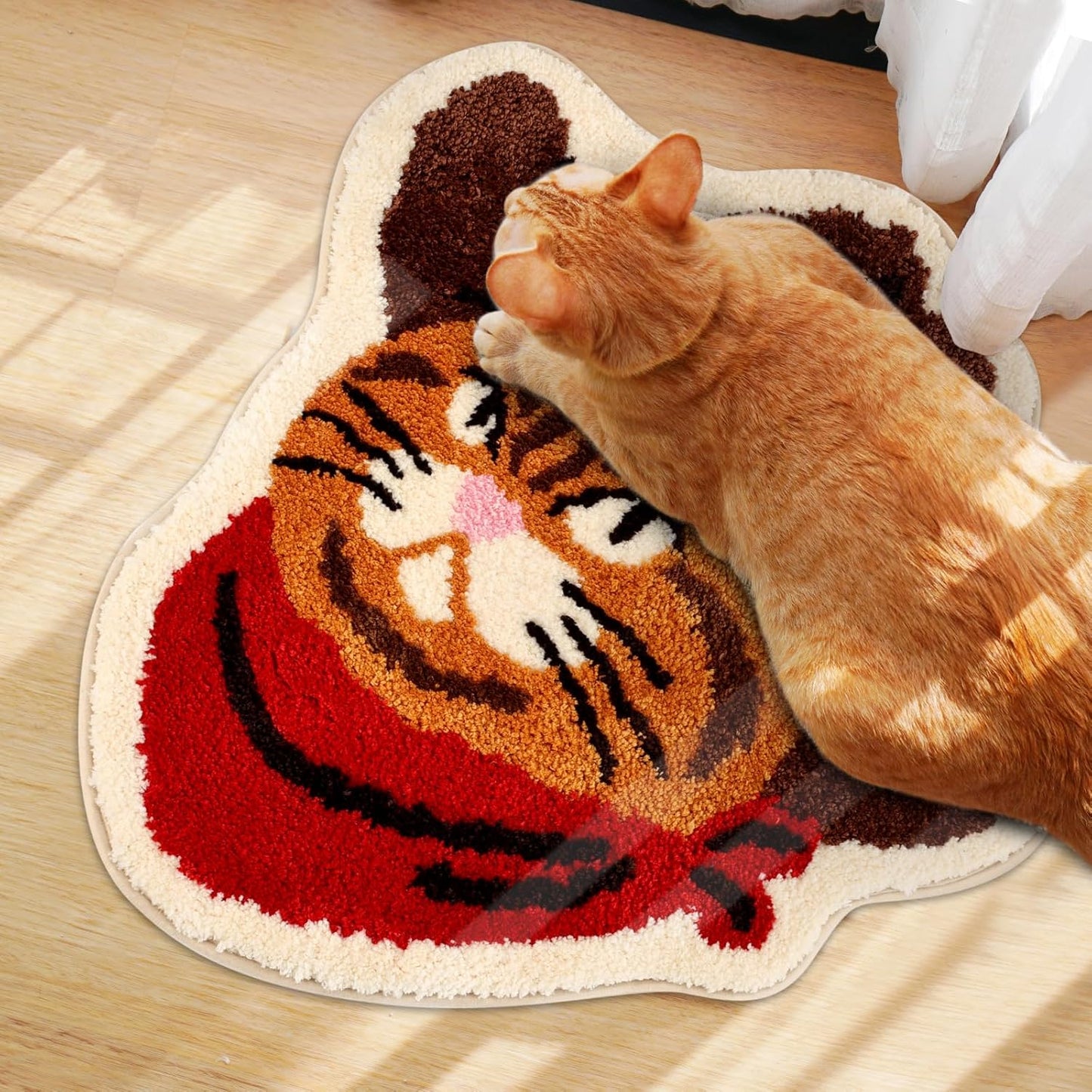 Western Cawboy-cat Bathroom Mat