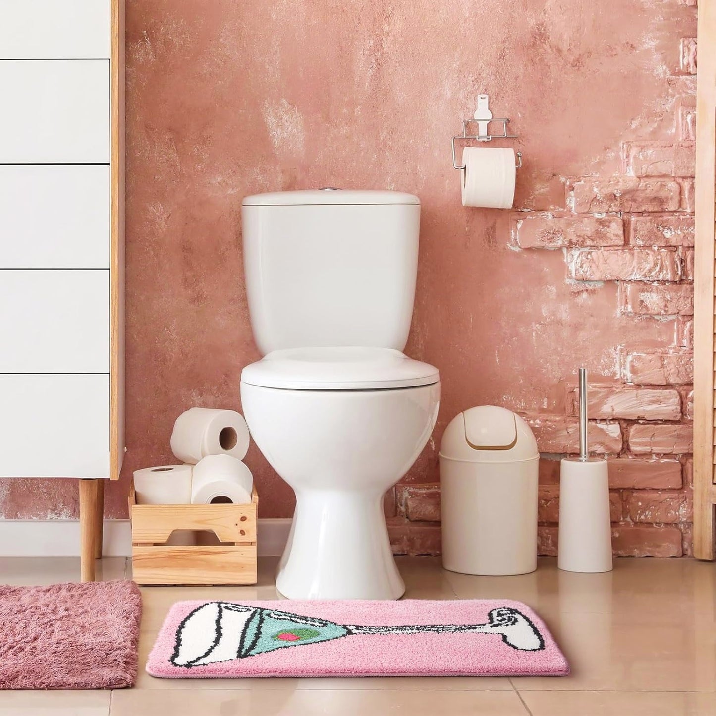 Pink Martini Gift Dirty Bathroom Shower Rugs