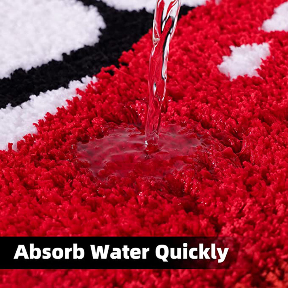 Lip Red Color Sexy Anti slip Bath Mat