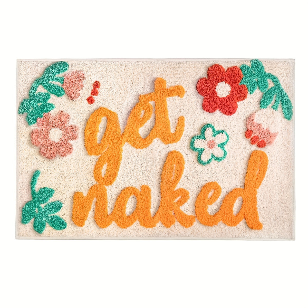 Flower Get Naked Bath Mat