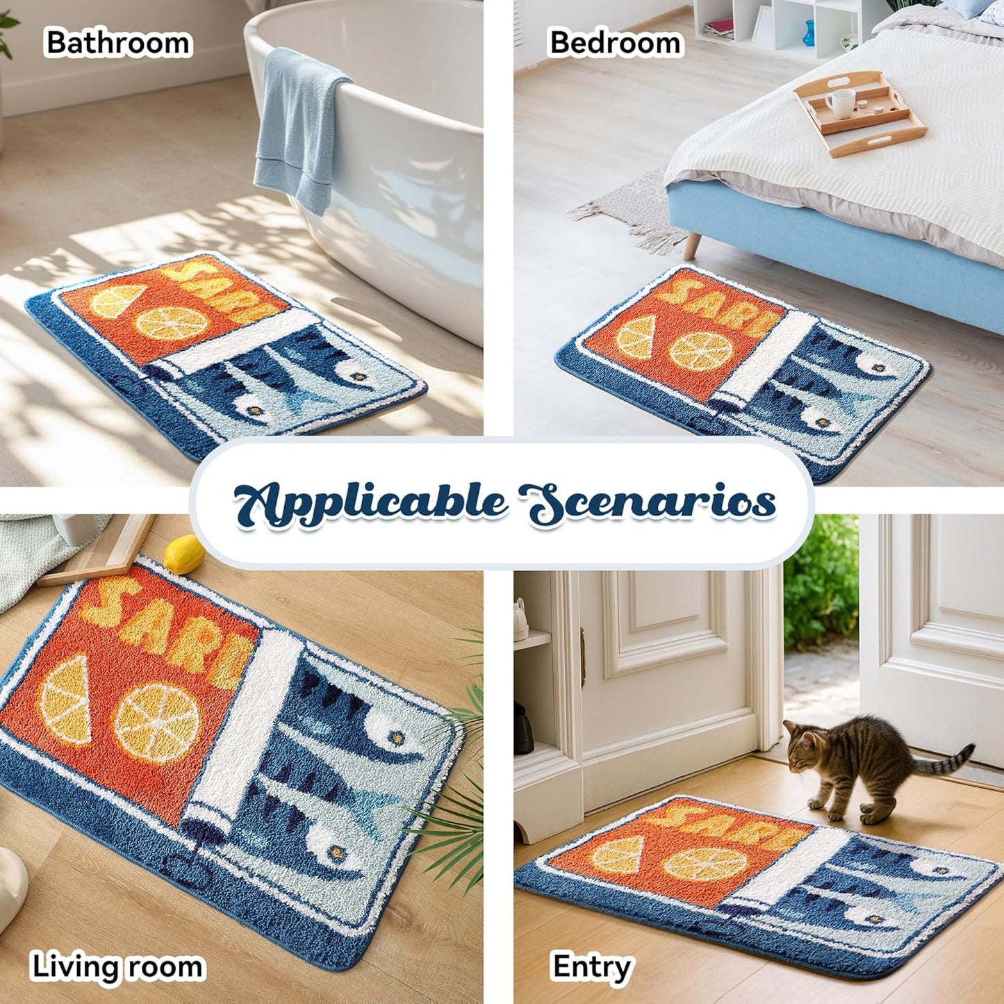 Sardine Can Bath shower Mat