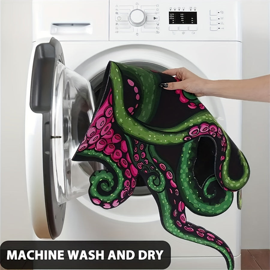 Pink Octopus Bath Mat