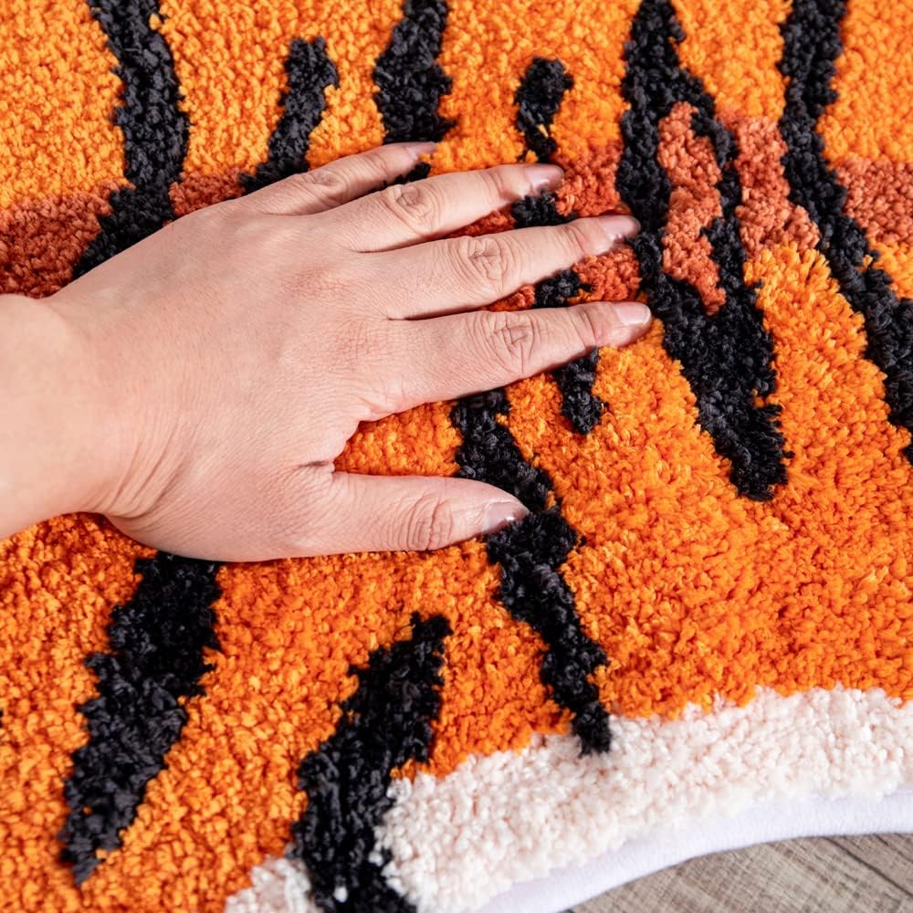 Pink & Tiger Bath Mat