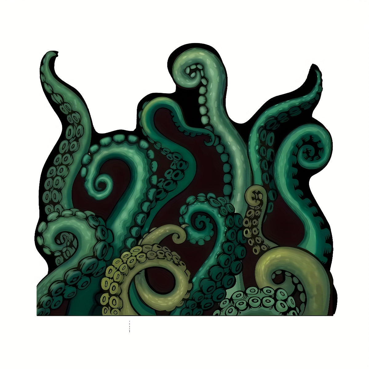 Green Octopus Bath Mat